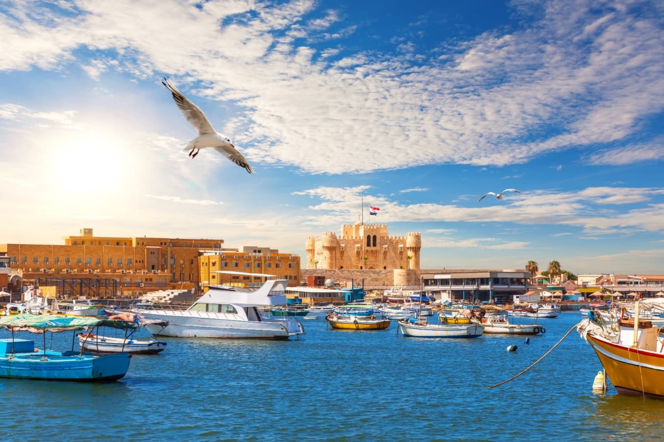 Port d'Alexandrie et citadelle de Qaitbay, Égypte