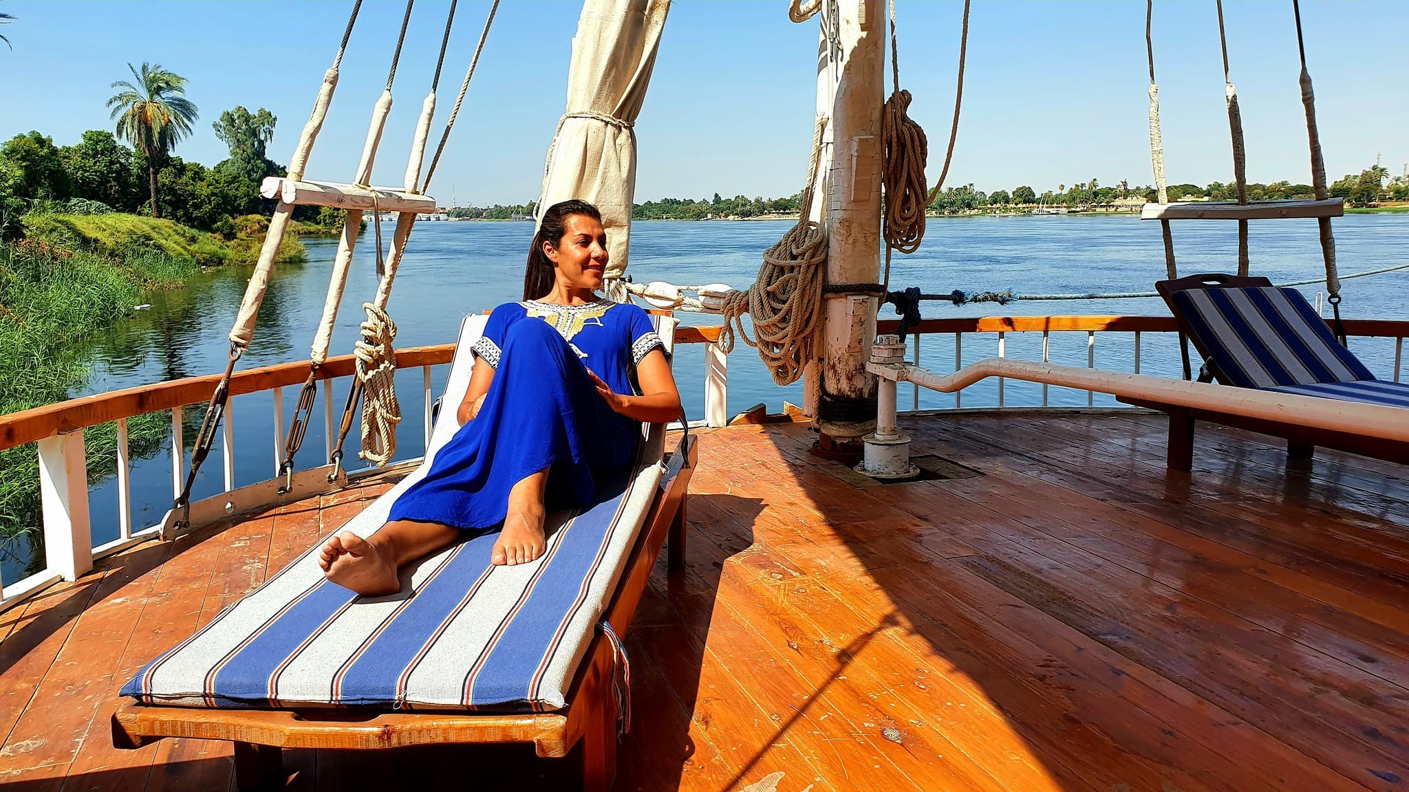 Voyageuse détente sur la dahabiya, Séjours Privilèges